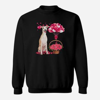 Greyhound Balloon Valentines Day Sweatshirt - Monsterry UK