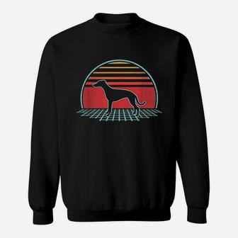 Greyhound Retro Vintage Dog Lover 80S Style Sweatshirt | Crazezy
