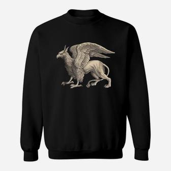 Griffin Eagle Lion Medieval Bird Mythical Creature Sweatshirt | Crazezy