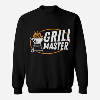 Grill Fans Funny Grill Master Griller Bbq Saying Retro Sweatshirt | Crazezy UK