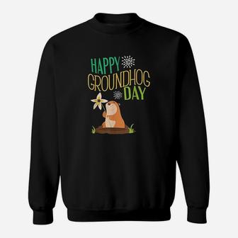 Groundhog Day 2021 Happy Ground Hog Sweatshirt - Thegiftio