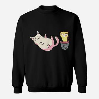 Grumpy Pocket Cat Japanese Kawaii Ramen Kitty Gift Pet Anima Sweatshirt | Crazezy UK