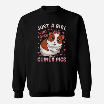 Guinea Pig Just A Girl Who Loves Guinea Pigs Sweatshirt - Thegiftio UK
