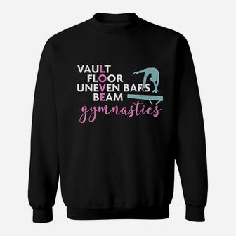 Gymnastics Girls Love Beam Gymnastics Sweatshirt - Thegiftio UK