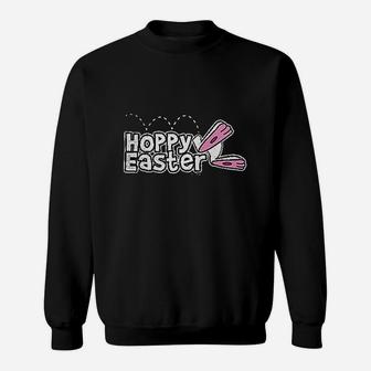 Haase Unlimited Hoppy Easter Happy Bunny Egg Sweatshirt | Crazezy CA