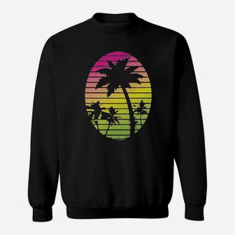 Haase Unlimited Palm Tree Scene Vacation Tropical Sweatshirt - Thegiftio UK