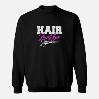 Hair Funny Hairstylist Scissor Barber Gift Idea Sweatshirt | Crazezy AU