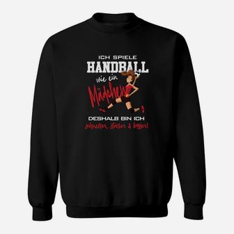 Handballspieler Motivationsspruch Sweatshirt, Inspiration Sportler Tee - Seseable