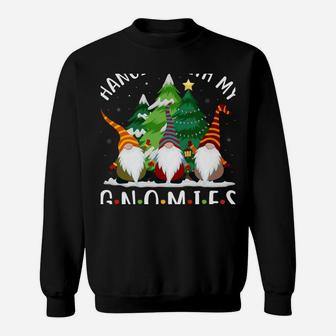 Hanging With My Gnomies Funny Gnome Friend Christmas Tree Sweatshirt | Crazezy AU