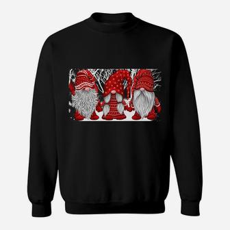Hanging With Red Gnomies Santa Gnome Christmas Costume Sweatshirt Sweatshirt | Crazezy