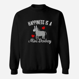 Happiness Is A Mini Donkey Sweatshirt - Thegiftio UK