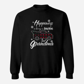 Happiness Is Being A Mom And Grandma Sweatshirt | Crazezy CA