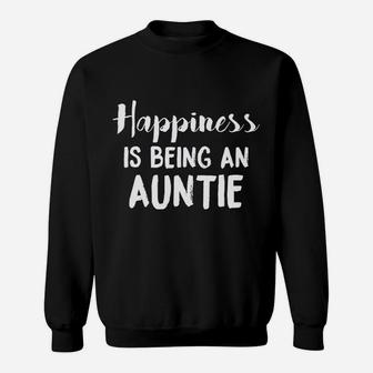 Happiness Is Being An Auntie Sweatshirt | Crazezy AU