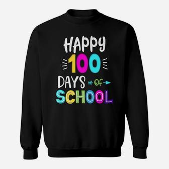 Happy 100 Days Of School Pre-K 1St Grade Teacher Outfit Sweatshirt | Crazezy DE