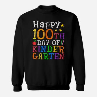 Happy 100Th Day Of Kindergarten Shirt For Teacher Or Child Sweatshirt | Crazezy