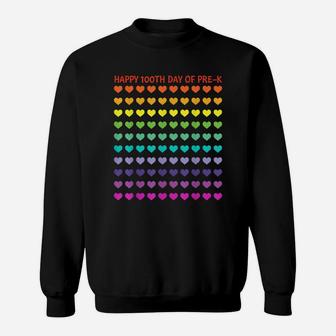 Happy 100th Day Of PreK Teacher Or Student Unique Gift Sweatshirt - Seseable