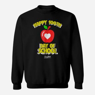 Happy 100Th Day Of School Funny School Teacher T Shirt Sweatshirt | Crazezy UK