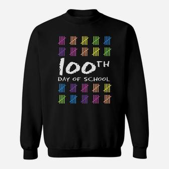 Happy 100Th Day Of School One Hundred Days Of School Design Sweatshirt | Crazezy UK