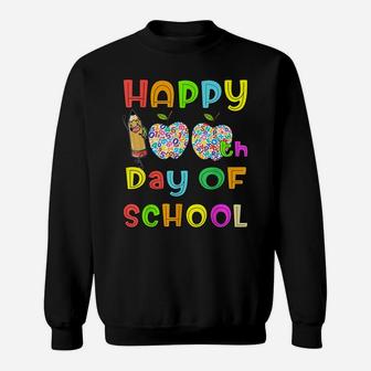Happy 100Th Day Of School Teacher Or Student Kids Funny Gift Sweatshirt | Crazezy DE