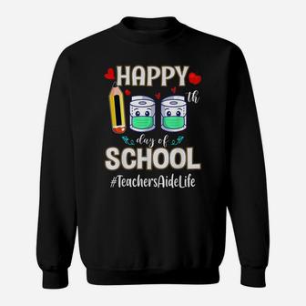 Happy 100Th Day School Teachers Aide Gift For Teachers Sweatshirt | Crazezy