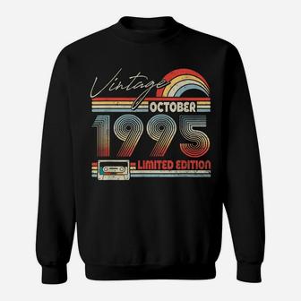 Happy 26Th Birthday Vintage October 1995 Shirt 26 Years Old Sweatshirt | Crazezy