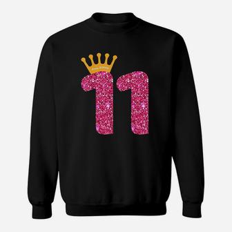 Happy Birthday Girls 11Th Party 11 Years Old Bday Sweatshirt | Crazezy UK