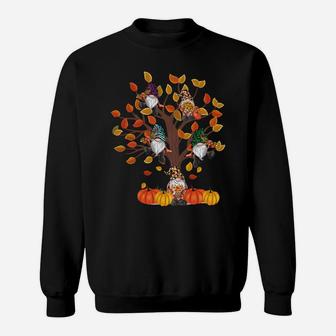 Happy Fall Y'all Gnomes Tree Pumpkin Autumn Thanksgiving Sweatshirt Sweatshirt | Crazezy UK