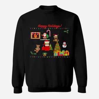 Happy Holidays Merry Christmas Shirt To Enjoy The Holidays Sweatshirt | Crazezy