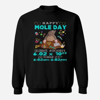 Happy Mole Day October 23Rd Funny Chemistry Science Sweatshirt | Crazezy DE