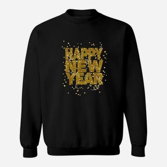 Happy New Year Nye Party Funny New Years Eve Confetti Sweatshirt - Thegiftio UK