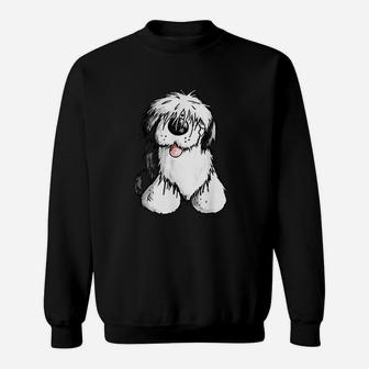 Happy Old English Sheepdog Sweatshirt | Crazezy DE
