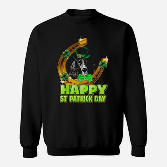 Happy Patrick Day English Setter Shamrock Lucky Dog Sweatshirt - Monsterry CA
