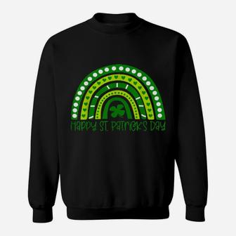 Happy St Patrick's Day Irish Shamrock Rainbow Patricks Sweatshirt - Monsterry