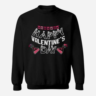 Happy Valentine's Day Sweatshirt - Monsterry