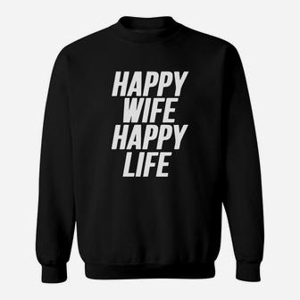 Happy Wife Happy Life Sweatshirt - Thegiftio UK