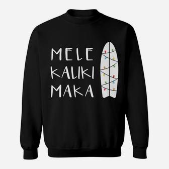 Hawaiian Christmas Shirt Mele Kalikimaka Surfboard Shirt Sweatshirt | Crazezy CA
