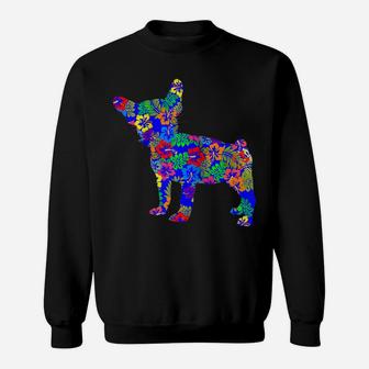 Hawaiian Frenchie French Bulldog Shirt | Dog Lover Dad Mom Raglan Baseball Tee Sweatshirt | Crazezy UK
