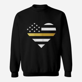 Heart American Flag Sweatshirt | Crazezy