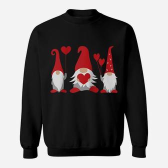 Heart Gnome Valentine's Day Couple Matching Boys Girls Kids Raglan Baseball Tee Sweatshirt | Crazezy DE