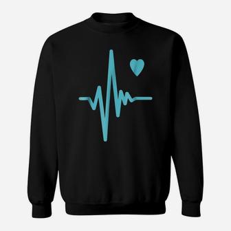 Heartbeat Heart Love Rhythm Couples Like T- Shirt Sweatshirt | Crazezy