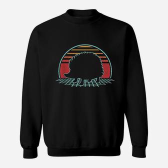 Hedgehog Retro Vintage 80S Style Animal Lover Gift Sweatshirt | Crazezy