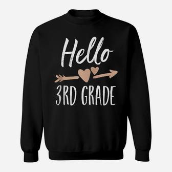 Hello 3Rd Grade Back To School First Day Teacher Student Zip Hoodie Sweatshirt | Crazezy