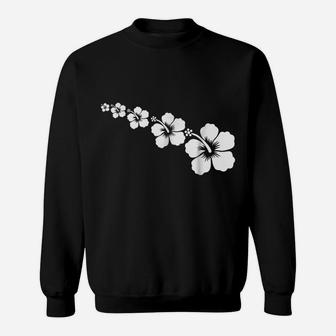 Hibiscus Hawaiian Style Tropical Flower Aloha Hawaii Sweatshirt | Crazezy