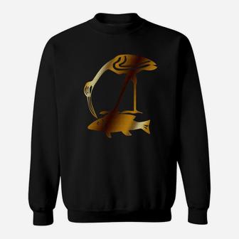 Hieroglyphs Egyptian Fish Symbols And Gods Designs Sweatshirt - Thegiftio UK