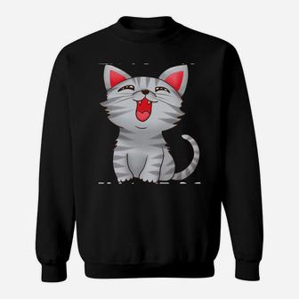 Hilarious Joke Design Cat Humour For Men Women And Kids Sweatshirt | Crazezy
