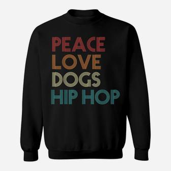 Hip Hop Dancer Dance Dog Lover Breakdancing Vintage Retro Sweatshirt | Crazezy