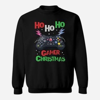 Ho Ho Ho Gamer Christmas - Amusement Game Sweatshirt | Crazezy DE