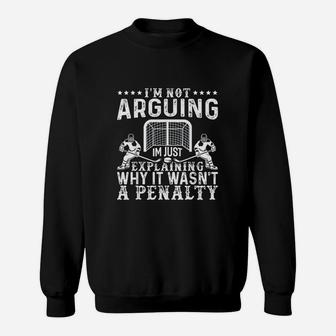 Hockey Player Arguing Gift Funny Ice Hockey Sweatshirt | Crazezy