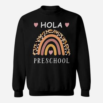 Hola Preschool Hello Preschool Spanish Teacher School Prek Sweatshirt | Crazezy AU