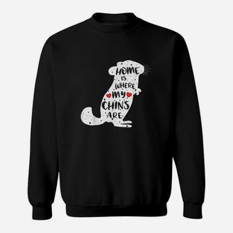 Home Is Where My Chins Are Sweatshirt | Crazezy UK
